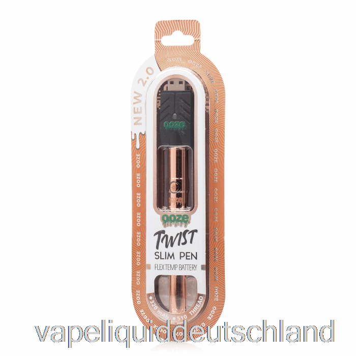 Ooze Slim Twist Pen 2.0 Flex-Temp-Batterie Roségold-Vape-Flüssigkeit